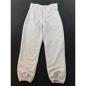 Alleson Athletic Youth Baseball Softball Pants Gray Elastic Cuffs‎ Size M